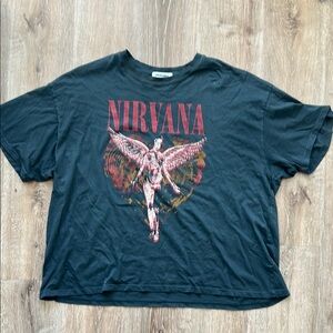 Nirvana Black Graphic T-Shirt